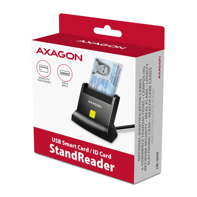 Считыватель смарт-карт Axagon USB-A (8595247907004)