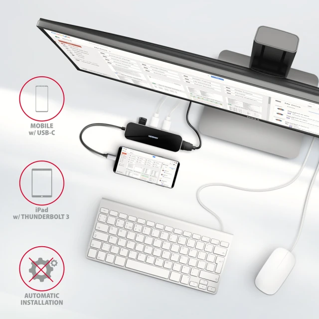USB-хаб Axagon SuperSpeed USB-C 6-в-1 HMC-6H4A (8595247907028)