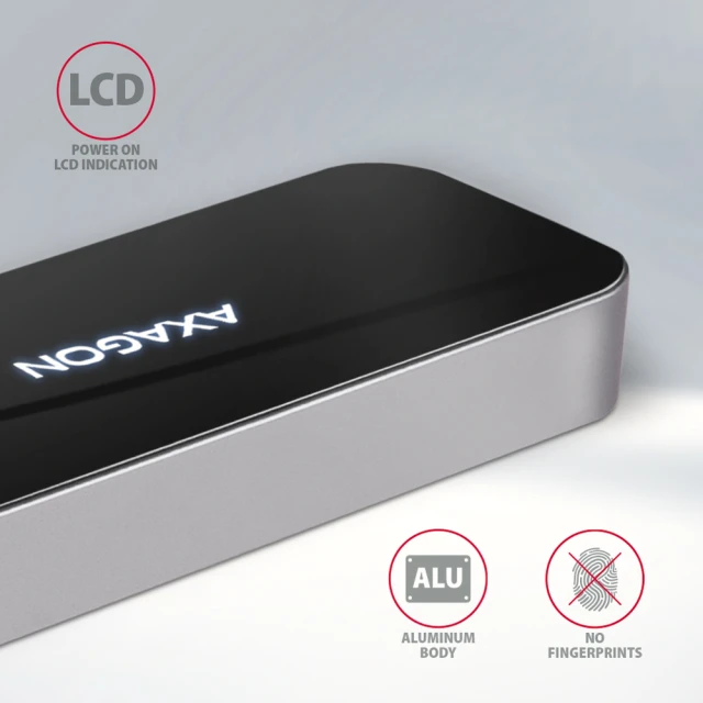 USB-хаб Axagon SuperSpeed USB-C 6-в-1 HMC-6H4A (8595247907028)