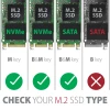 Зовнішній бокс Axagon USB-C 3.2 Gen 2 металевий для M.2 NVMe і SATA SSD (8595247907097)