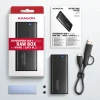 Зовнішній бокс Axagon USB-C 3.2 Gen 2 металевий для M.2 NVMe і SATA SSD (8595247907097)