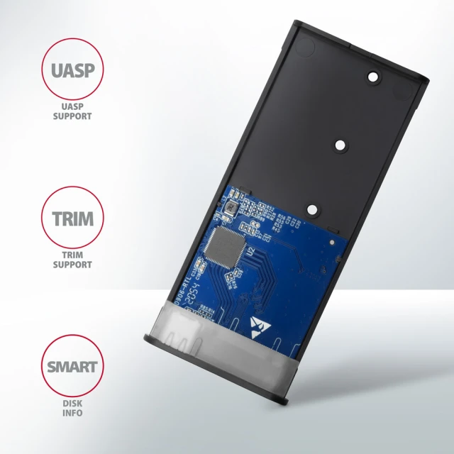 Зовнішній бокс Axagon USB-C 3.2 Gen 2 металевий для M.2 NVMe і SATA SSD (8595247907097)