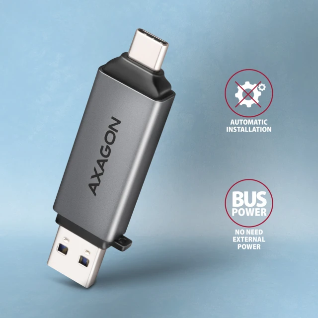 Картрідер Axagon CRE-DAC USB 3.2 Gen 1 MINI USB-C + USB-A (8595247907134)