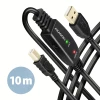 Кабель-удлинитель Axagon USB-A to USB-B 10 м (8595247907196)