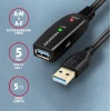 Подовжувач Axagon USB 3.2 ADR-305 активний 5 м (8595247907240)