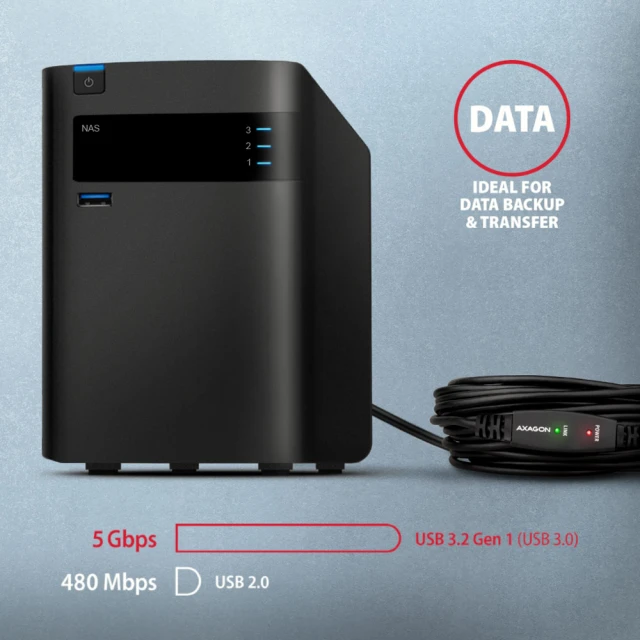 Подовжувач Axagon USB 3.2 Gen 1 ADR-310 активний 10 м (8595247907257)