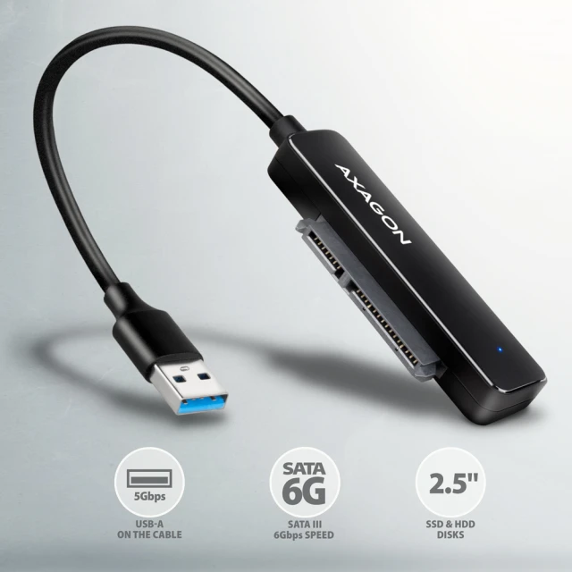 Адаптер Axagon USB-A 5Gbps SLIM для 2.5
