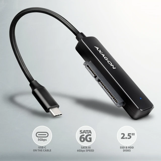 Адаптер Axagon USB-C 5Gbps - SATA 6G для 2.5
