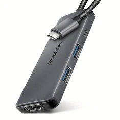 USB-хаб Axagon HMC-5H USB-C 5 Гбіт/с 5-в-1 8K (8595247907509)