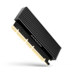 PCI-Express адаптер Axagon PCEM2-XS x16 з радіатором для NVMe M.2 SSD (8595247907547)