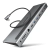 Хаб Axagon USB-C 5Gbps TRIPLE 4K DISPLAY 11in1 (8595247907608)