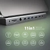 Хаб Axagon USB-C 5Gbps TRIPLE 4K DISPLAY 11in1 (8595247907608)
