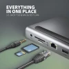 Хаб Axagon USB-C 5Gbps TRIPLE 4K DISPLAY 11in1 (8595247907608)