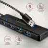 USB-хаб Axagon 4-портовий USB-A 5 Гбіт/с HUE-C1A (8595247907660)