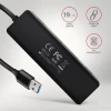 USB-хаб Axagon 4-портовий USB-A 5 Гбіт/с HUE-C1A (8595247907660)