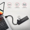USB-хаб Axagon 4-портовий USB-A 5 Гбіт/с HUE-C1A (8595247907660)