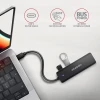 USB-хаб Axagon 4-портовий USB-C 5 Гбіт/с HUE-C1C (8595247907684)