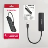 USB-хаб Axagon 4-портовий USB-C 5 Гбіт/с HUE-C1C (8595247907684)