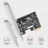 Контролер Axagon PCI-Express PCES-SJ2 двоканальний SATA III 2 внутрішні порти (8595247907745)