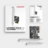 Контролер Axagon PCI-Express PCES-SJ2 двоканальний SATA III 2 внутрішні порти (8595247907745)