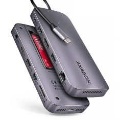 USB-хаб Axagon HMC-12GM2 USB-C 10 Gbps Gen2 Combo 12in1 (8595247907783)