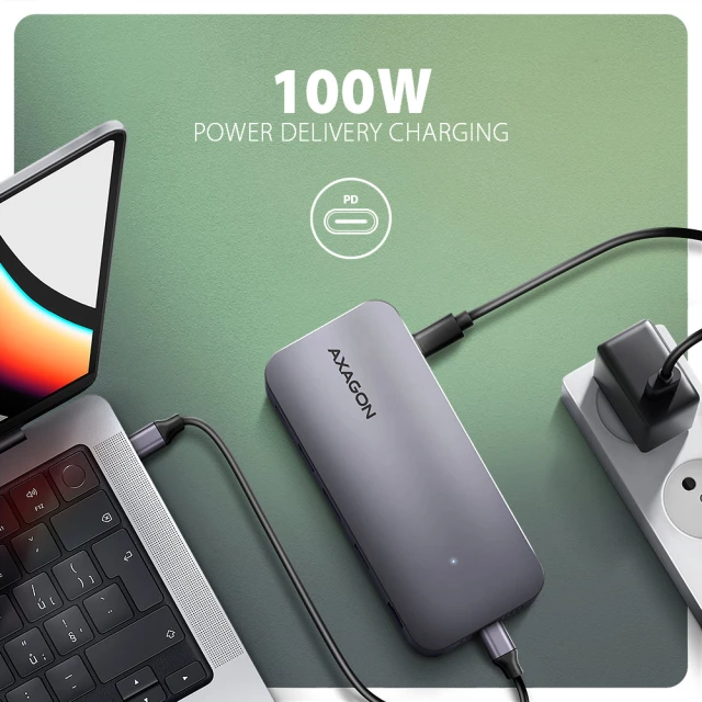 USB-хаб Axagon HMC-12GM2 USB-C 10 Gbps Gen2 Combo 12in1 (8595247907783)