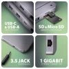 USB-хаб Axagon HMC-12GM2 USB-C 10 Gbps Gen2 Combo 12in1 (8595247907783)