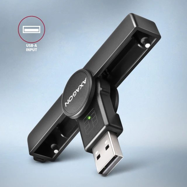 Картрідер Axagon CRE-SMPA USB-A для смарт-карт складний (8595247907844)