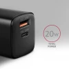 Мережевий зарядний пристрій Axagon ACU-PQ20 2x порти USB-A + USB-C 20 Вт (8595247907882)