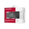 Мережевий зарядний пристрій Axagon ACU-PQ20 2x порти USB-A + USB-C 20 Вт (8595247907882)