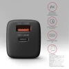 Мережевий зарядний пристрій Axagon ACU-PQ20 2x порти USB-A + USB-C 20 Вт (8595247907882)