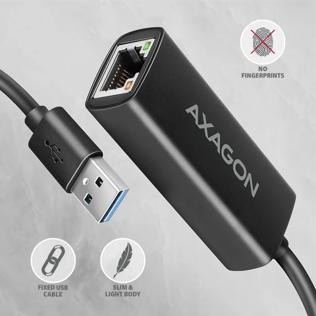 Мережевий адаптер Axagon ADE-AR USB-A Gigabit Ethernet (8595247907929)