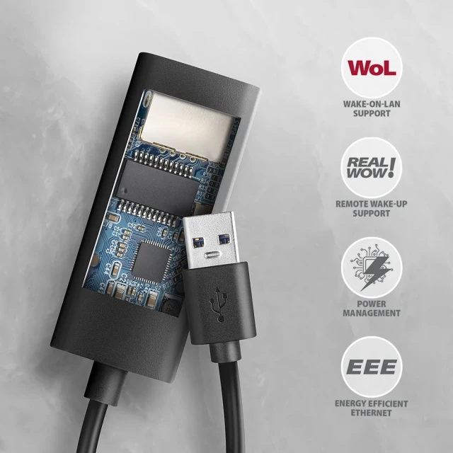 Мережевий адаптер Axagon ADE-AR USB-A Gigabit Ethernet (8595247907929)