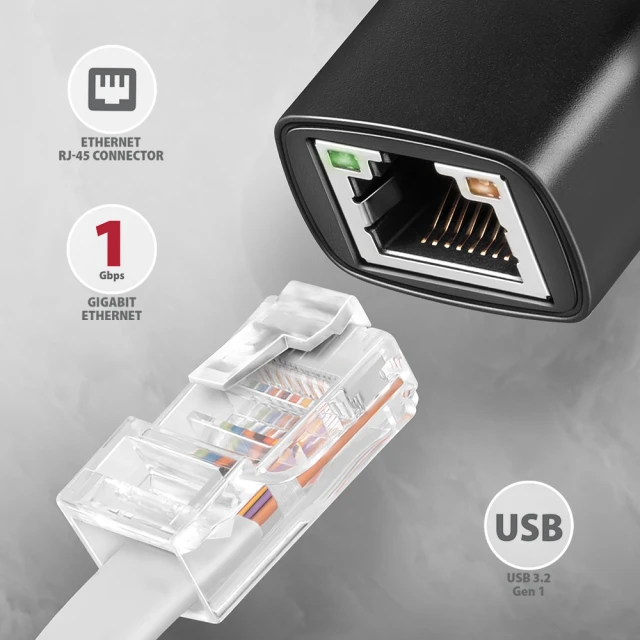Мережевий адаптер Axagon ADE-ARC USB-C Gigabit Ethernet (8595247907936)