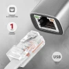 Мережевий адаптер Axagon ADE-TXCA USB 3.2 Gen 1 Gigabit Ethernet 10/100/1000 Мбіт з підтримкою Nintendo Switch (8595247907943)