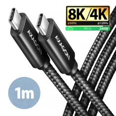 Кабель Axagon BUCM4-CM10AB USB Type-C — USB Type-C 1 м Black (8595247907967)