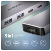 Хаб Axagon USB-C 5Gbps 5in1 (8595247908049)
