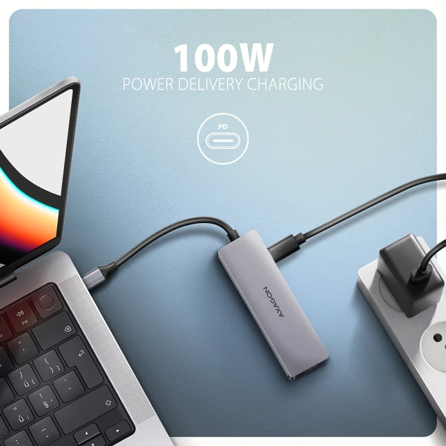 Хаб Axagon USB-C 5Gbps 5in1 (8595247908049)