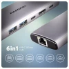 USB-хаб Axagon HMC-6G2L Multi port USB-C 10Gbps (8595247908056)