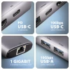 USB-хаб Axagon HMC-6G2L Multi port USB-C 10Gbps (8595247908056)