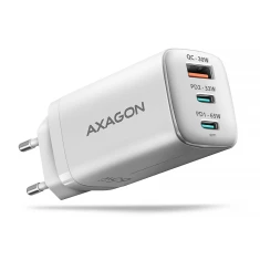 Мережевий зарядний пристрій Axagon ACU-DPQ65W GaN 3 порти USB-A + 2x USB-C PD3.0 QC4+ 65 Вт (8595247908216)