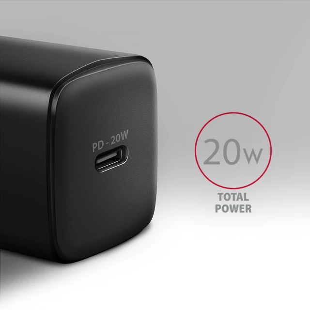 Сетевое зарядное устройство Axagon ACU-PD20 1x USB-C PD3.0 20 Вт (8595247908292)