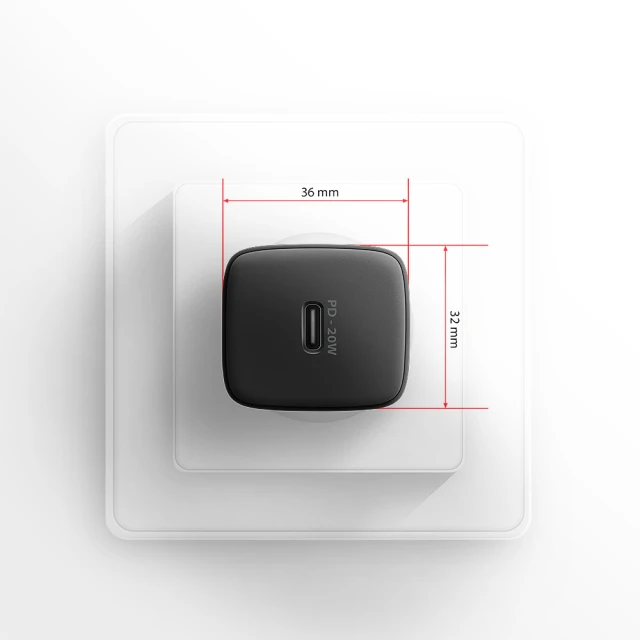 Сетевое зарядное устройство Axagon ACU-PD20 1x USB-C PD3.0 20 Вт (8595247908292)
