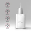 Мережевий зарядний пристрій Axagon ACU-PD20W 1x USB-C PD3.0 20 Вт White (8595247908308)