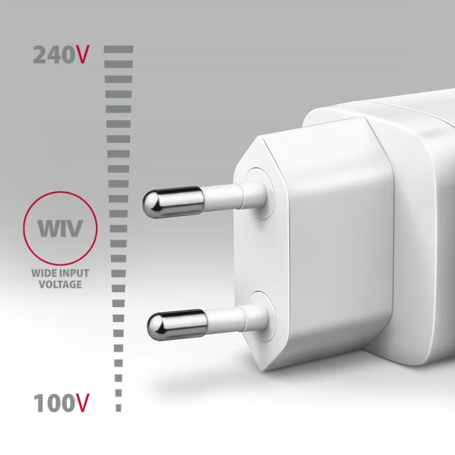 Мережевий зарядний пристрій Axagon ACU-PD20W 1x USB-C PD3.0 20 Вт White (8595247908308)