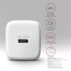 Мережевий зарядний пристрій Axagon 1x USB-C PD3.0 PPS QC4+ 30W White (8595247908322)