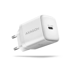 Сетевое зарядное устройство Axagon 1x USB-C PD3.0 PPS QC4+ 30W White (8595247908322)