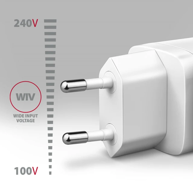 Мережевий зарядний пристрій Axagon 1x USB-C PD3.0 PPS QC4+ 30W White (8595247908322)