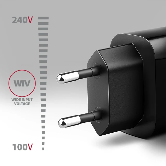Мережевий зарядний пристрій Axagon ACU-QC18 1x USB-A QC3.0 18 Вт (8595247908339)