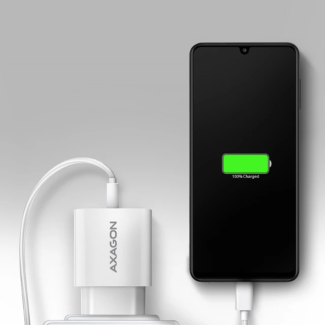 Мережевий зарядний пристрій Axagon ACU-QC18W 1x USB-A QC3.0 18 Вт White (8595247908346)